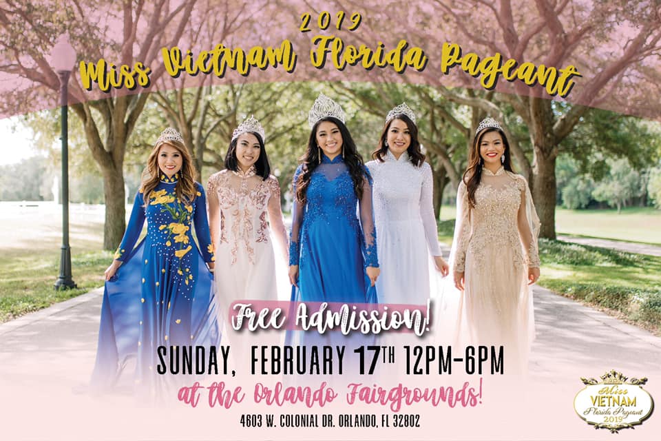 Miss Vietnam Florida Pageant 2019 Free Admission