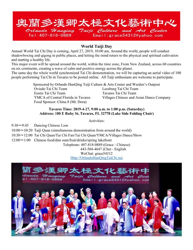 World Tai Chi Day in Tavares, Florida