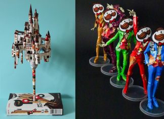 Japanese Papercraft Artist Turns Empty Boxes of Snacks Into Charming Arts empty boxes arts