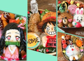 Japanese Mom Makes Adorable Cartoon Characters Bento