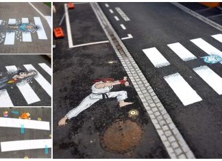 Zebra Crossing Becomes “Street Fighter” Battlefield