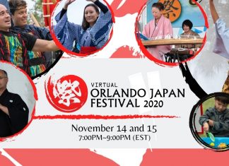 20th Annual Orlando Japan Festival Goes Virtual on November 14-15 2020 Orlando Japan Festival