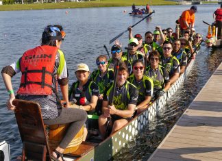 Just keep paddling: C.H.A.R.G.E. Dragon Boat Team Celebrating 11th Year CHARGFE Dragon Boat Club Orlando