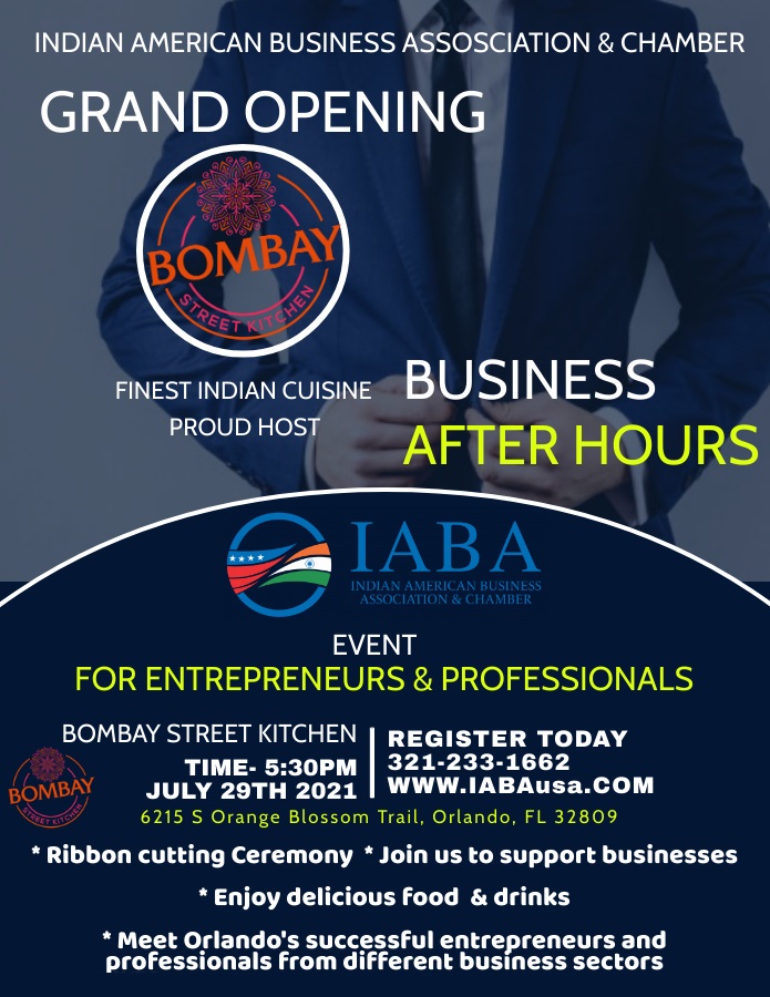IABA BAH & Grand Opening of Bombay Street Kitchen