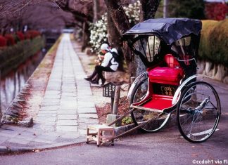 Jinrikisha Ride Experience in Japan rickshaw