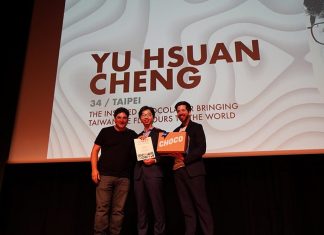 Taiwan Chocolatier named one of 50 Next Gamechanging Producers Taiwanese chocolatier Cheng Yu-hsuan (鄭畬軒, center). Photo courtesy of Yu Chocolatier