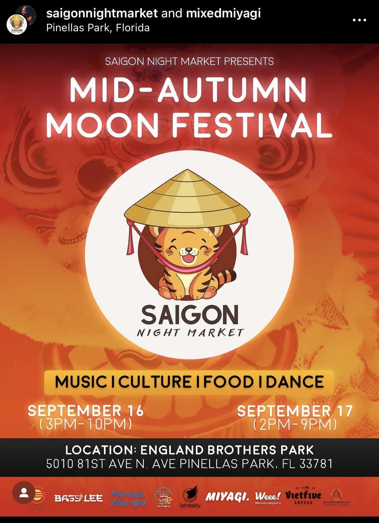 Saigon Summer Night Market Mid Autumn moon Festival