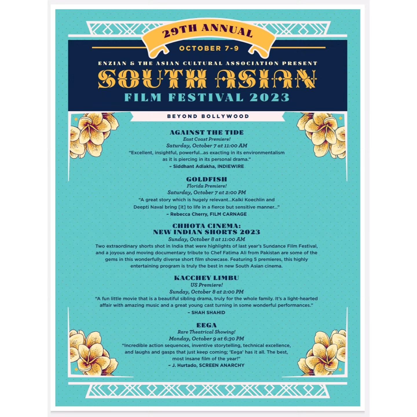 29th Annual South Asian Film Festival