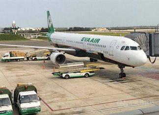EVA Air named among best airlines in the world An EVA Air plane is parked in the Taoyuan Airport
