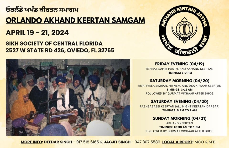Orlando Akhand Keertan Samagam