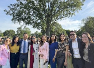 Visiting the Rose Garden at the White House for the Asian American Native Hawaiian Pacific Islander Heritage Month 2024 Celebration Ricky Ly at the White House AANHPI Heritage Month