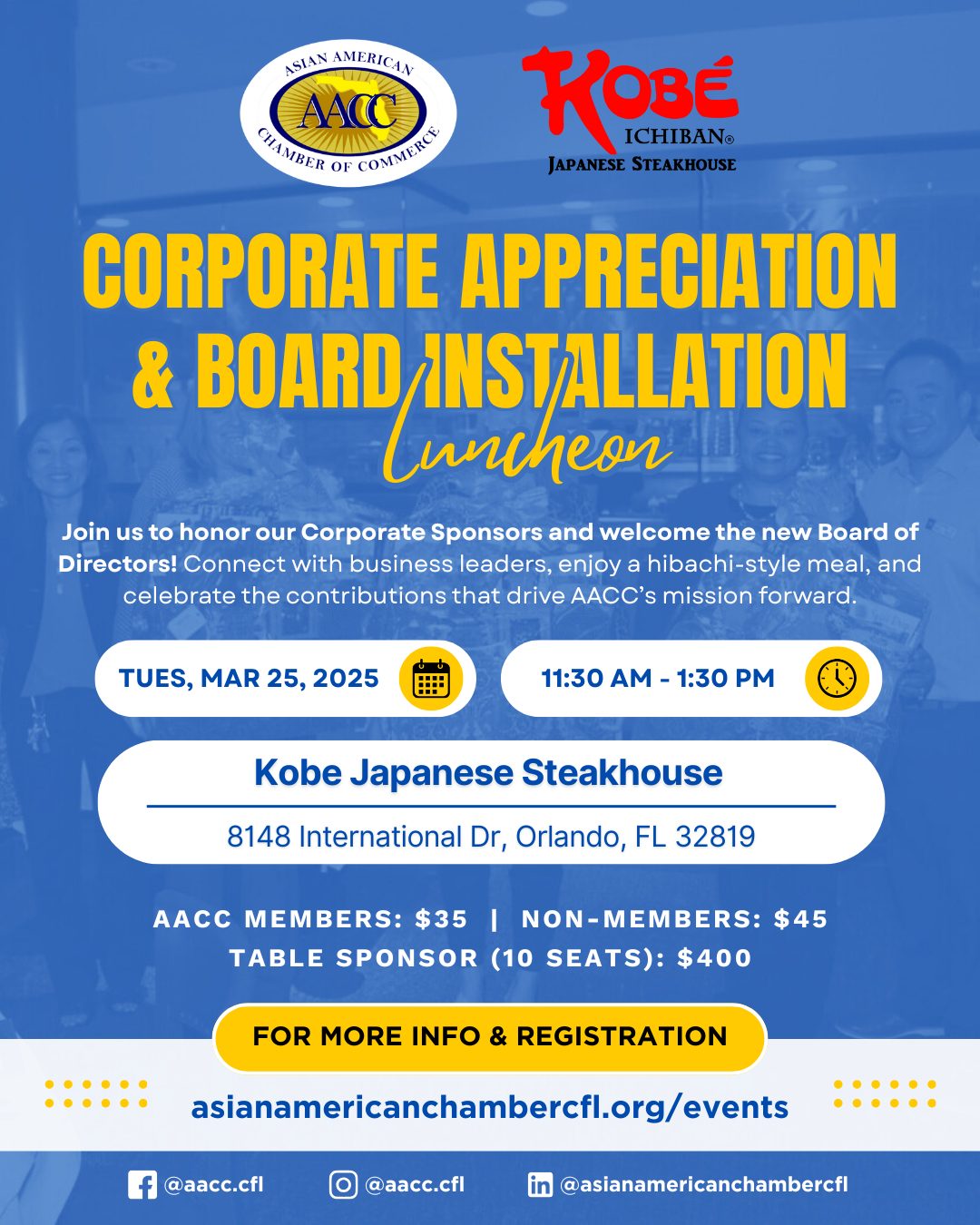 AACC Corporate Appreciation & Board Installation Luncheon