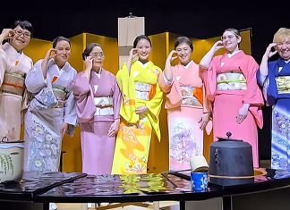 Kimono Mom Sado Tea Demonstration at Morikami Museum and Japanese Gardens Komono Mom