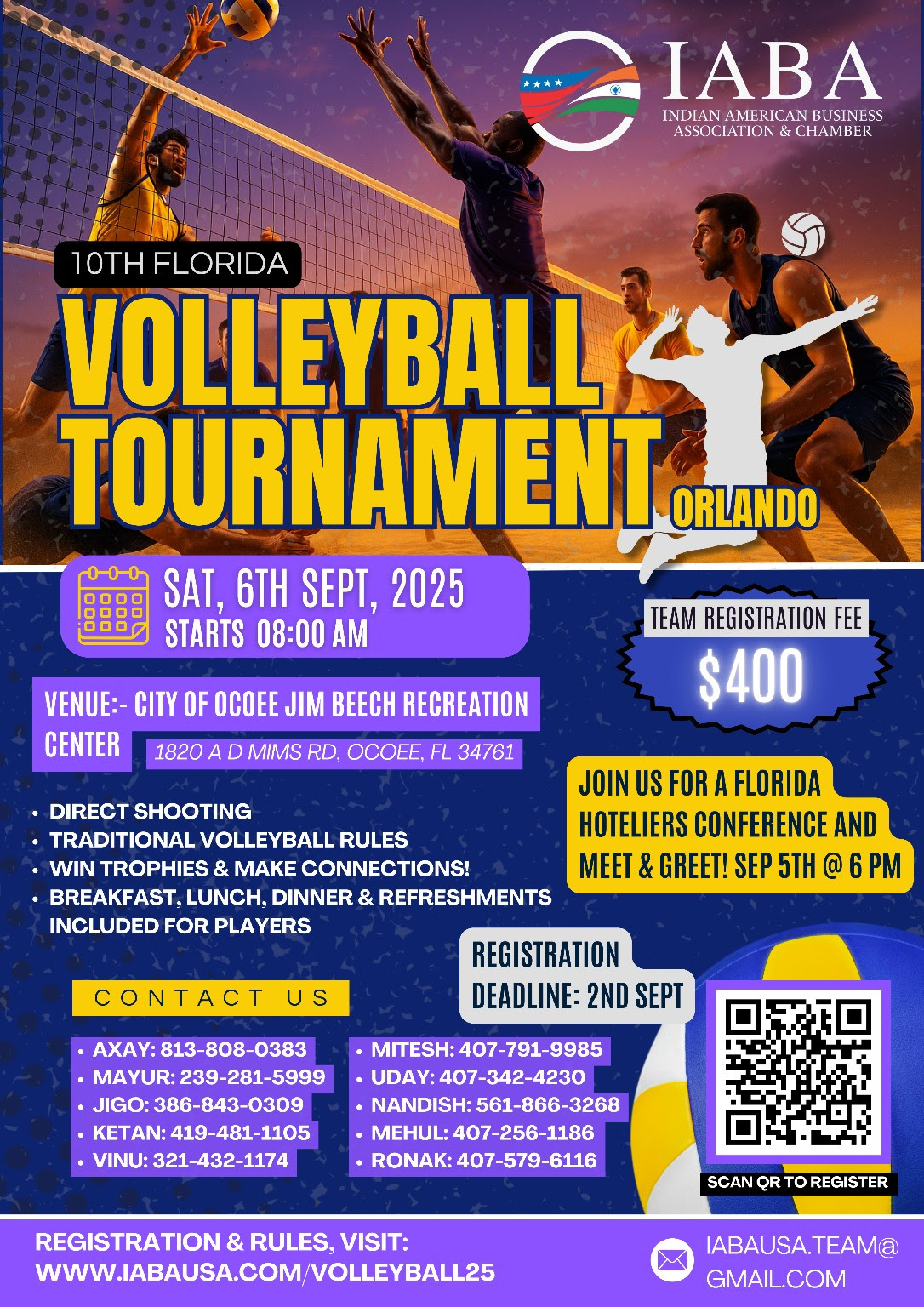 10th Florida Volleyball Tournament & Hoteliers Meet & Greet
