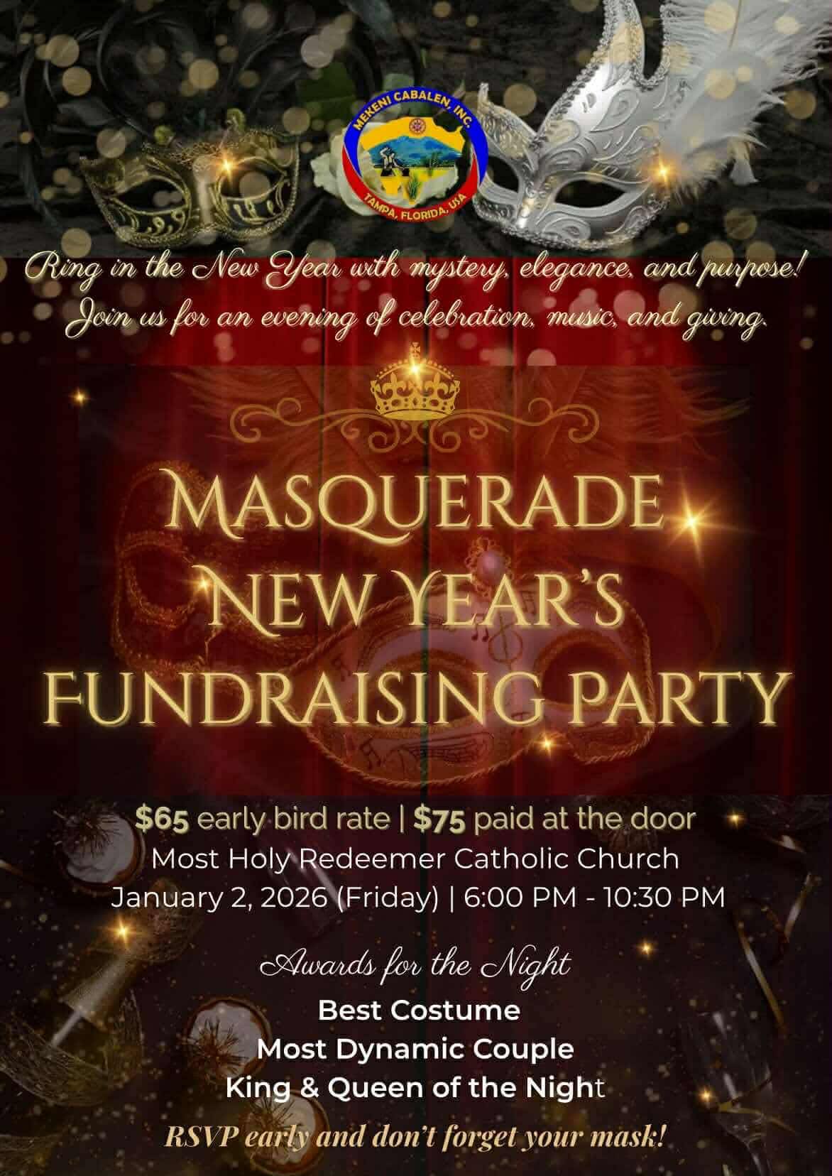 Masquerade New Year's Fundraising Party