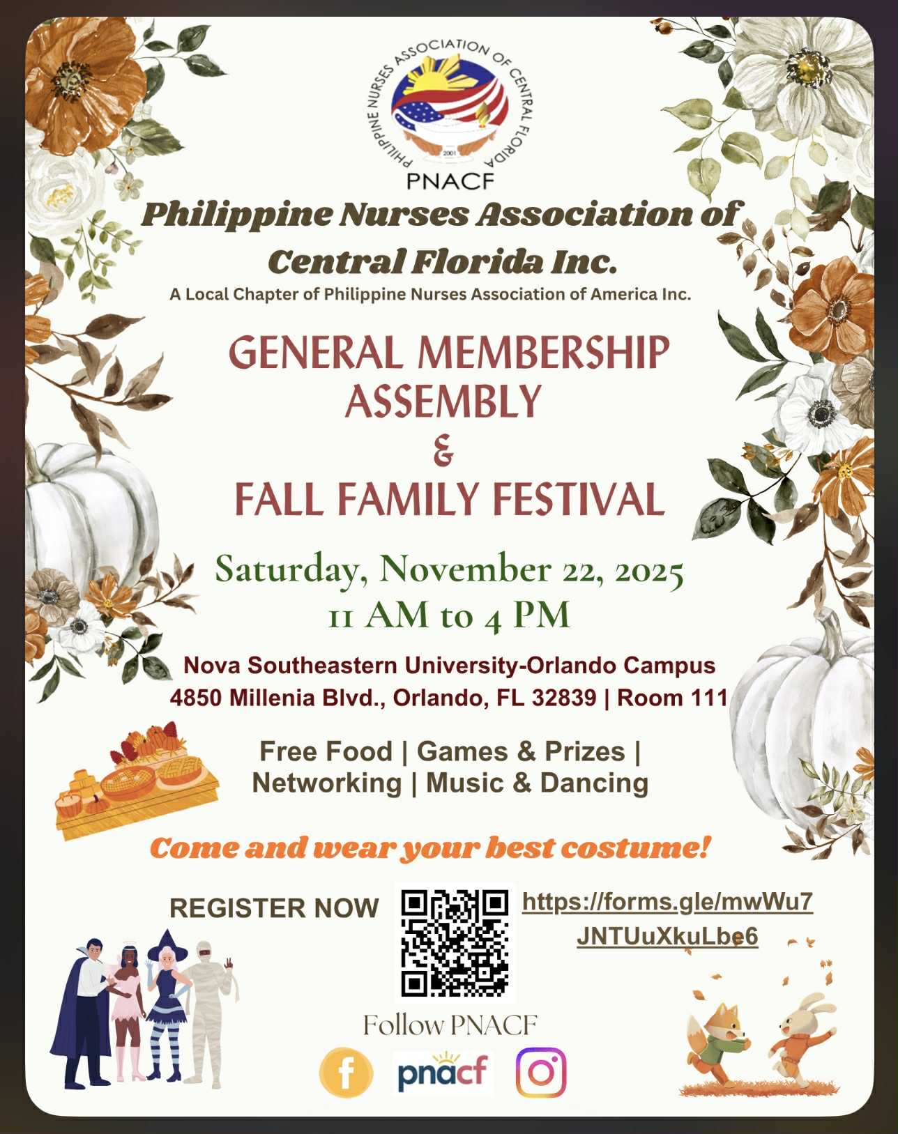 GENERAL MEMBERSHIP ASSEMBLY & FALL FAMILY FESTIVAL
