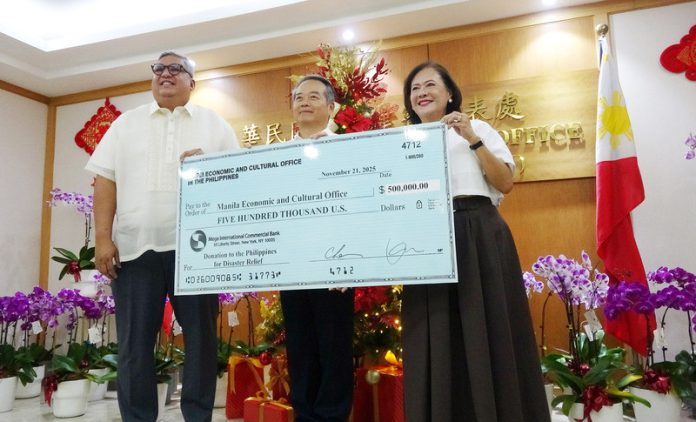 Taiwan donates US$500,000 to Philippines for storm relief