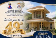 Filipino Community Invited to Celebrate 49 Years of the Cathedral of Jesus of Nazareth – Diocese of Tampa 49th The Anniversary Cathedral of Jesus of Nazareth