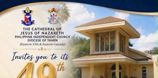 Filipino Community Invited to Celebrate 49 Years of the Cathedral of Jesus of Nazareth – Diocese of Tampa 49th The Anniversary Cathedral of Jesus of Nazareth