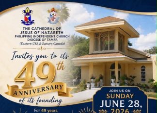 Filipino Community Invited to Celebrate 49 Years of the Cathedral of Jesus of Nazareth – Diocese of Tampa 49th The Anniversary Cathedral of Jesus of Nazareth