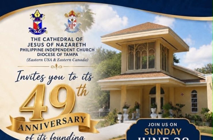 Filipino Community Invited to Celebrate 49 Years of the Cathedral of Jesus of Nazareth – Diocese of Tampa 49th The Anniversary Cathedral of Jesus of Nazareth