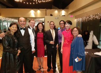 Chase Zen Foundation Charity Ball in Tampa While the event opened on a serious note the rest of the evening was full of delicious food, dance, and laughter. There were raffle drawings for door prizes and a silent auction for donated gift baskets and items. Attendees bid on themed alcohol gift baskets, a signed football, Chinese art, and more.