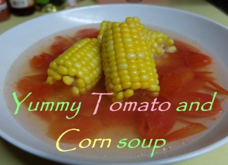 Anti-aging Super Star Yummy Tomato and Corn soup