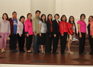 Mission has remained the same for over 40 years (from Lt to Rt) Honorable Advisor Angie Chow, Director John Chung, Director/School Board Chair Pauline Ho, Immediate Past President Shally Wong, Vice President Raymond Lam, Vice President Joanna Kiang, President Susan Hoeh, Treasurer Nieping Peng, Direct/Principal Tsuey Ing Lavender, Director Sandra Chen, Director Amy Anderson and Honorable Advisor/Legal Advisor Agnes Chau Secretary Michael Yu (not present)