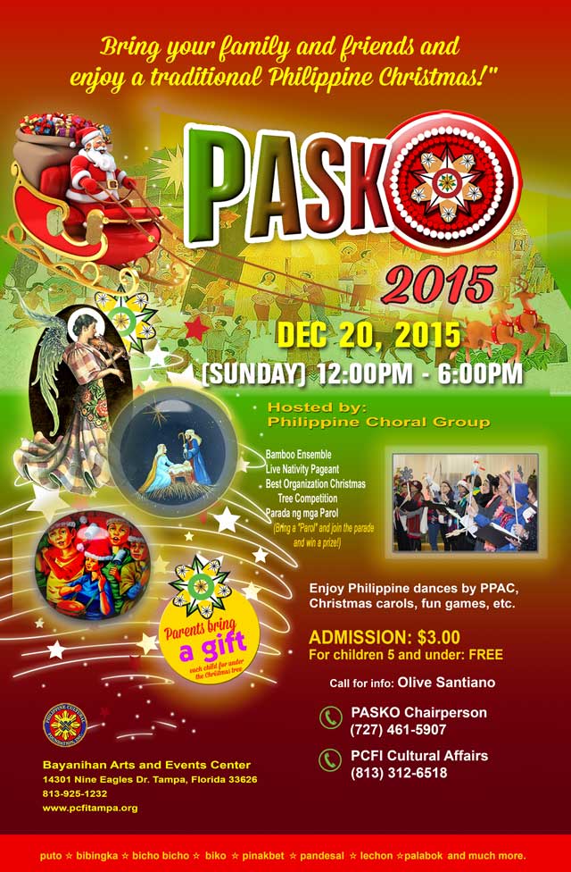 PASKO 2015: Filipino Christmas in Tampa Bay